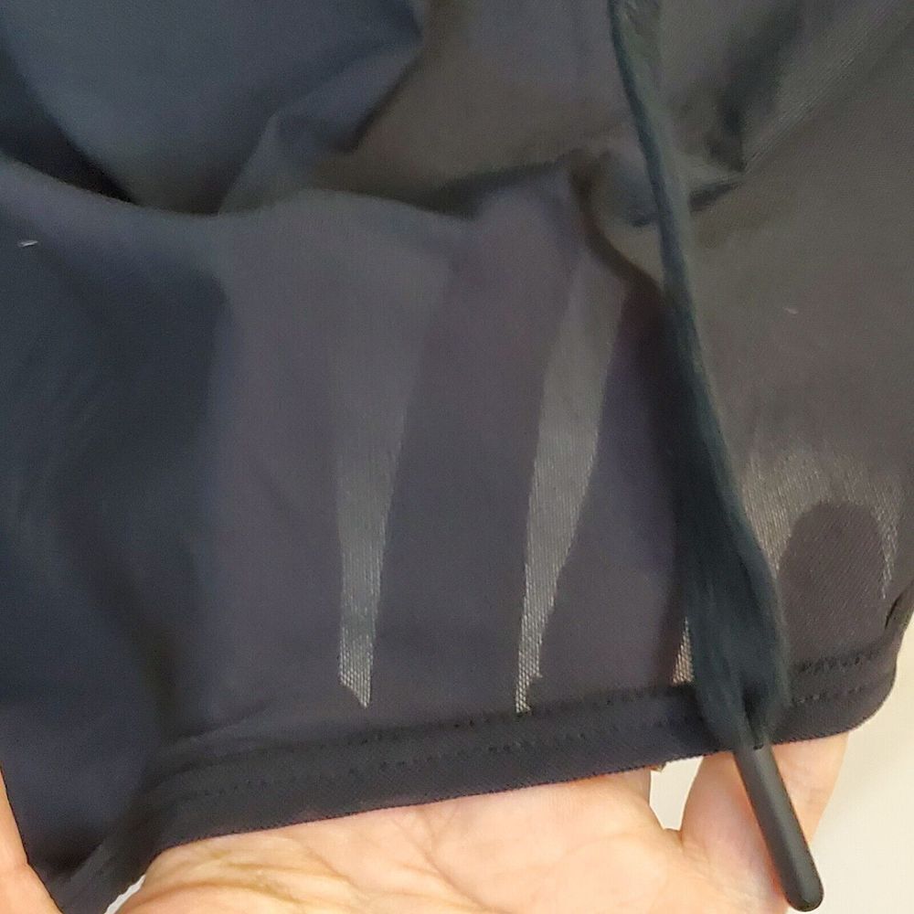 GYMSHARK BLACK AURA Funnel Neck HOODIE sweatshirt‎ Size S Sheer Back/Front - Picture 5 of 10